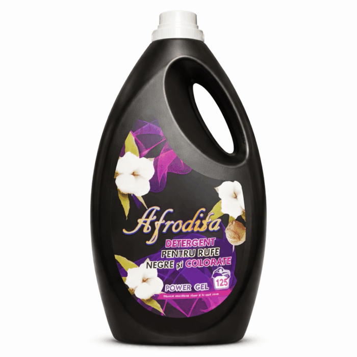Afrodita Detergent Universal 5L.Formula puternica indeparteaza petele si murdaria, lasand rufele curate si proaspete. Potrivit pentru rufe negre si colorate. Klaus Distribution